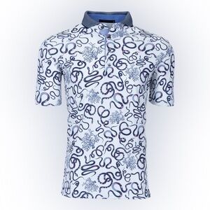 Greyson White Sea Snakes Polo